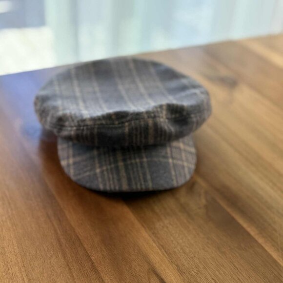 Brixton Women’s Paperboy Cap – Plaid Wool Blend - Picture 2 of 3